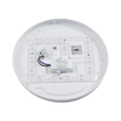 Lindby Doki LED udendørs loftslampe, 26 cm, hvid, plast