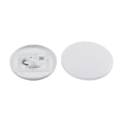 Lindby Doki LED udendørs loftslampe, 26 cm, hvid, plast