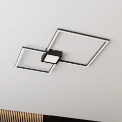 Lindby Duetto LED-loftlampe, antracit 28 W