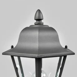 Lindby Edana sokkellampe, 52 cm, antracit, E27, IP44