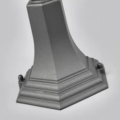 Lindby Edana sokkellampe, 52 cm, antracit, E27, IP44