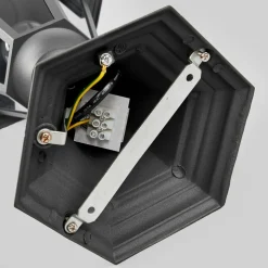 Lindby Edana sokkellampe, 52 cm, antracit, E27, IP44