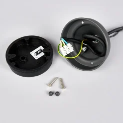 Lindby Edana udendørs hængelampe, 40 cm, antracit, E27, IP44