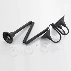 Lindby Edric lygtepæl, højde 215 cm, antracit, aluminium