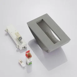 Lindby Edvin væglampe af beton, halvrund