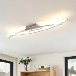 Lindby Elarit LED-loftlampe, forkromet