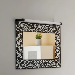 Lindby Eleri LED-spejllampe, sort