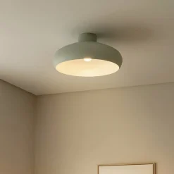 Lindby Elover loftlampe, lysegrøn, Ø 45 cm, jern