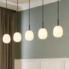 Lindby Etiena pendellampe, 5 lyskilder, opal glas