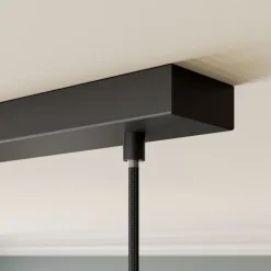 Lindby Etiena pendellampe, 5 lyskilder, opal glas