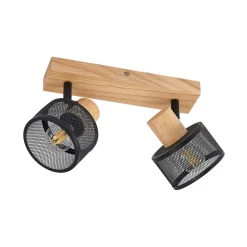 Lindby Evinora loftspot af træ, 2 lyskilder