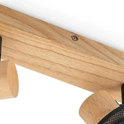 Lindby Evinora loftspot af træ, 2 lyskilder