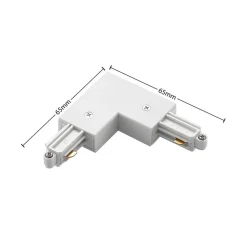 Lindby 1-faset skinnesystem Linaro, GU10, 14 lyskilde, hvid