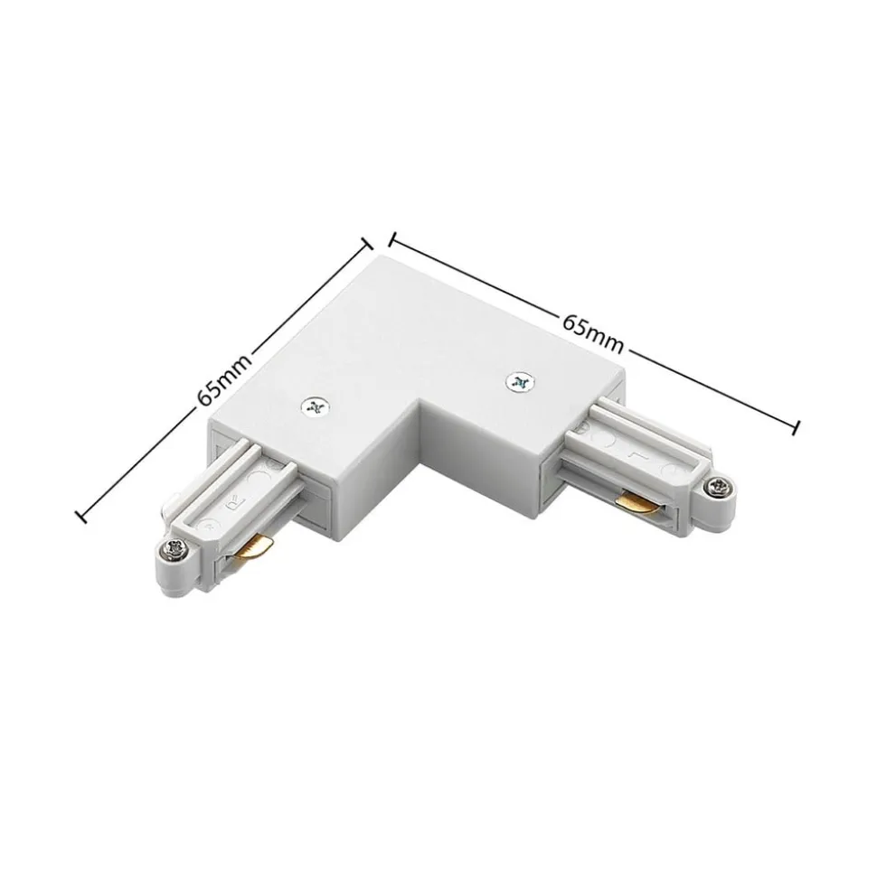 Lindby 1-faset skinnesystem Linaro, GU10, 14 lyskilde, hvid