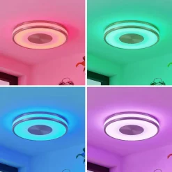 Lindby Fjella LED-loftlampe RGB-CCT-farveskifter