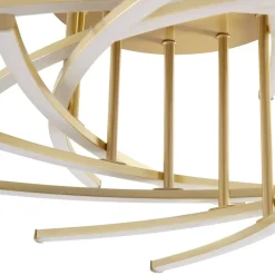 Lindby Flakira LED-loftlampe, 10 lk, antik messing