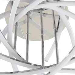 Lindby Flakira LED-loftlampe, 10 lyskilder, krom