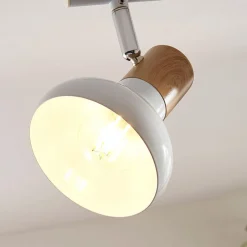 Lindby Fridolin loftspot, 70 cm, 4 lyskilder, hvid, metal