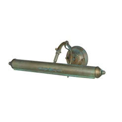 Lindby gallerilampe Kalea, 46 cm, 2 lyskilder, verdigris, E14
