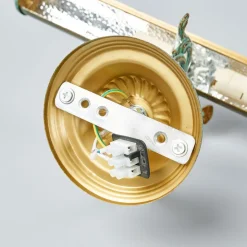 Lindby gallerilampe Kalea, 46 cm, 2 lyskilder, verdigris, E14