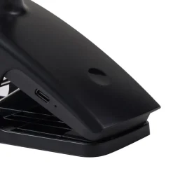 Lindby genopladelig klemmelampe Maori, sort, metal, CCT