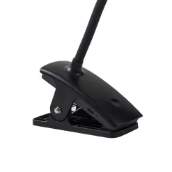 Lindby genopladelig klemmelampe Maori, sort, metal, CCT