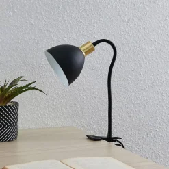 Lindby Genora klemmelampe i sort