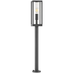 Lindby Giavanna vejlampe, 80 cm, antracit, IP44, E27