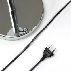 Lindby gulvlampe Benjiro, hvid, tekstil, læselampe, 150 cm