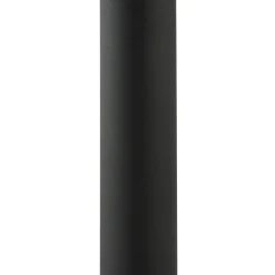 Lindby gulvlampe Braccio, grå/sort, glas, 5 lyskilder, 204,5 cm