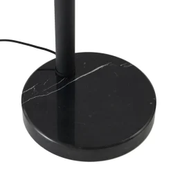 Lindby gulvlampe Braccio, grå/sort, glas, 5 lyskilder, 204,5 cm