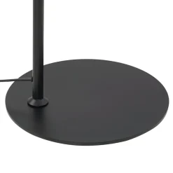 Lindby gulvlampe Corali, sort, metal, højde 176,5 cm