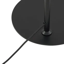 Lindby gulvlampe Corali, sort, metal, højde 176,5 cm