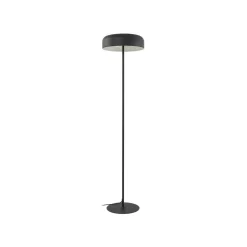 Lindby gulvlampe Edion, sort, metal