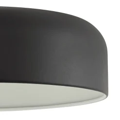 Lindby gulvlampe Edion, sort, metal