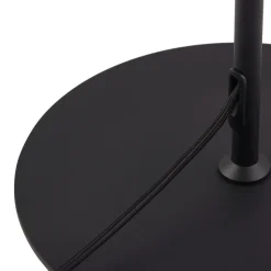 Lindby gulvlampe Edion, sort, metal