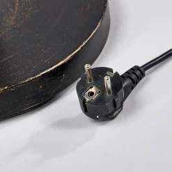 Lindby gulvlampe Elaina, læselampe, rustfarvet, 180 cm, E27