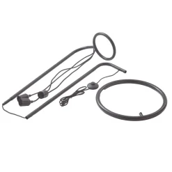 Lindby gulvlampe Elira, sort, metal, 150 cm høj, E27