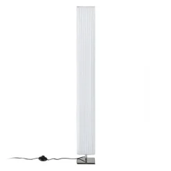 Lindby gulvlampe Janno, hvid, tekstil, metal, 120 cm, E27