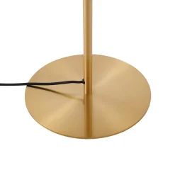 Lindby Gulvlampe Lelia, rav, glas, metal, 150 cm
