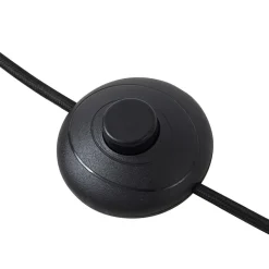 Lindby Gulvlampe Lelia, røggrå, glas, metal, 150 cm