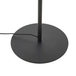 Lindby Gulvlampe Lelia, røggrå, glas, metal, 150 cm