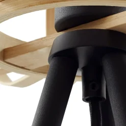 Lindby gulvlampe Lielle, naturlig bambus, Ø 40 cm