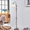 Lindby gulvlampe Otis, antik messing, glas, 170 cm, E27
