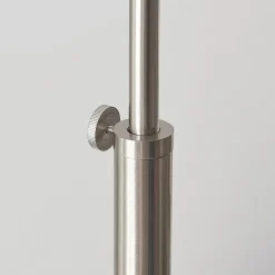 Lindby gulvlampe Railyn, hvid, stof, 200 cm, E27