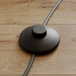 Lindby gulvlampe Sonika, 175 cm, nikkelfarvet, glas, E27