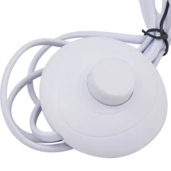 Lindby Gulvlampe Tonka, beige, metal/marmor, 180 cm, E27