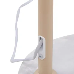 Lindby Gulvlampe Tonka, beige, metal/marmor, 180 cm, E27