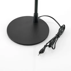 Lindby gulvlampe Vlada, 144 cm, messing, sort, metal