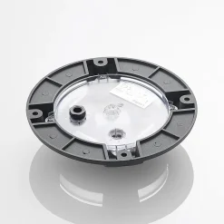 Lindby gulv-spotlight med LED Cormac, 4 lyskilder, Ø 21 cm, IP67